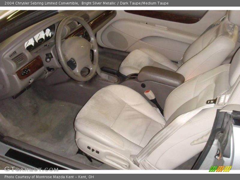 Bright Silver Metallic / Dark Taupe/Medium Taupe 2004 Chrysler Sebring Limited Convertible