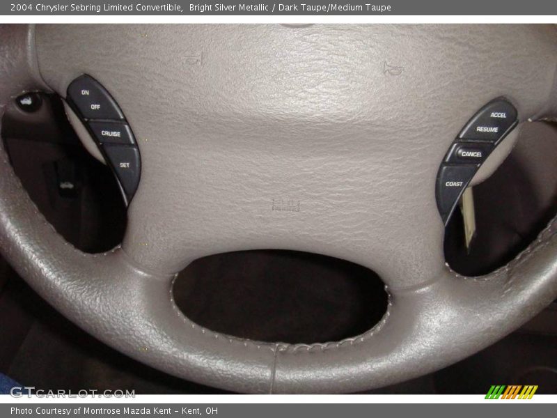 Bright Silver Metallic / Dark Taupe/Medium Taupe 2004 Chrysler Sebring Limited Convertible