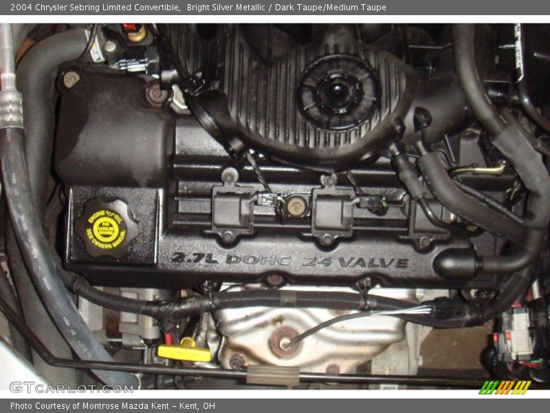 Bright Silver Metallic / Dark Taupe/Medium Taupe 2004 Chrysler Sebring Limited Convertible