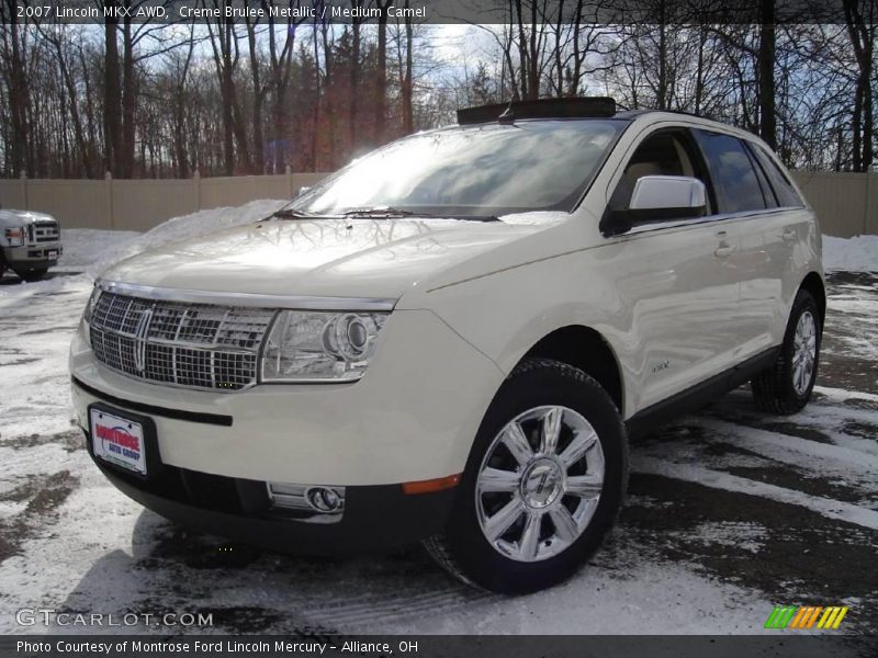 Creme Brulee Metallic / Medium Camel 2007 Lincoln MKX AWD