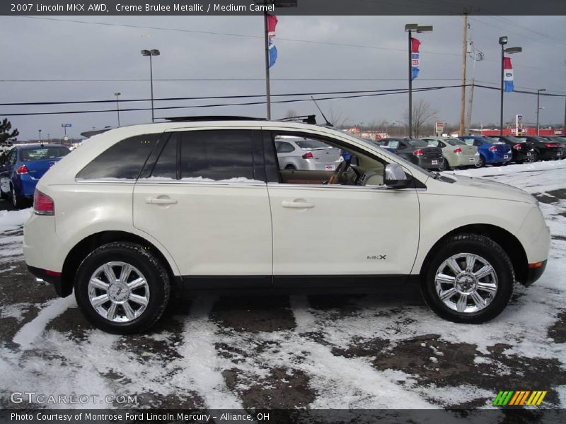 Creme Brulee Metallic / Medium Camel 2007 Lincoln MKX AWD