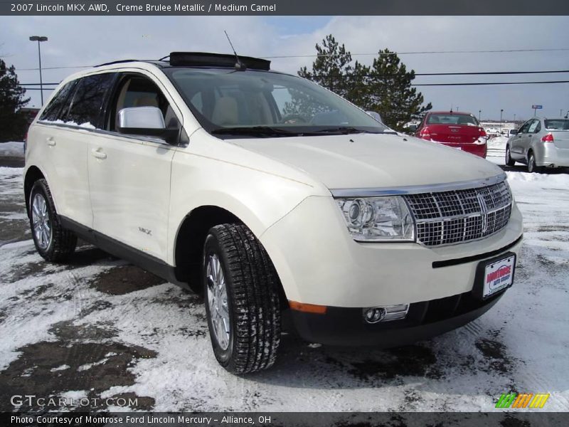 Creme Brulee Metallic / Medium Camel 2007 Lincoln MKX AWD