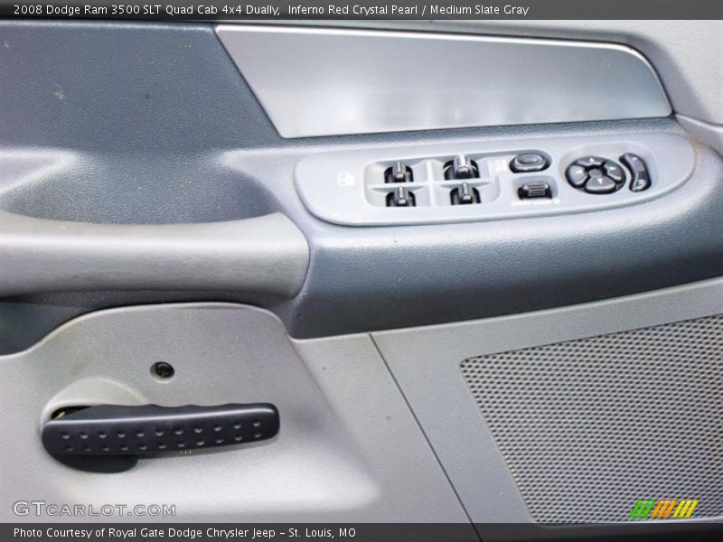 Inferno Red Crystal Pearl / Medium Slate Gray 2008 Dodge Ram 3500 SLT Quad Cab 4x4 Dually