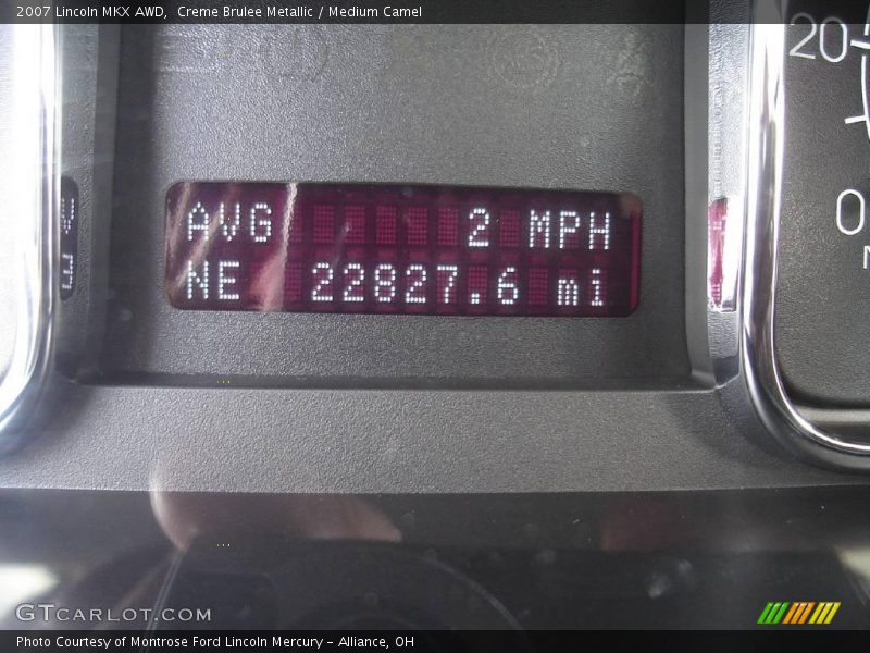 Creme Brulee Metallic / Medium Camel 2007 Lincoln MKX AWD