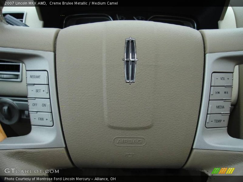 Creme Brulee Metallic / Medium Camel 2007 Lincoln MKX AWD