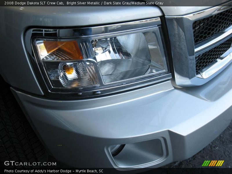 Bright Silver Metallic / Dark Slate Gray/Medium Slate Gray 2008 Dodge Dakota SLT Crew Cab