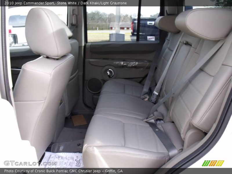 Stone White / Dark Khaki/Light Graystone 2010 Jeep Commander Sport