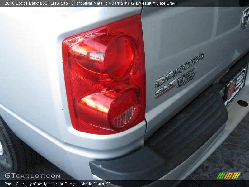Bright Silver Metallic / Dark Slate Gray/Medium Slate Gray 2008 Dodge Dakota SLT Crew Cab