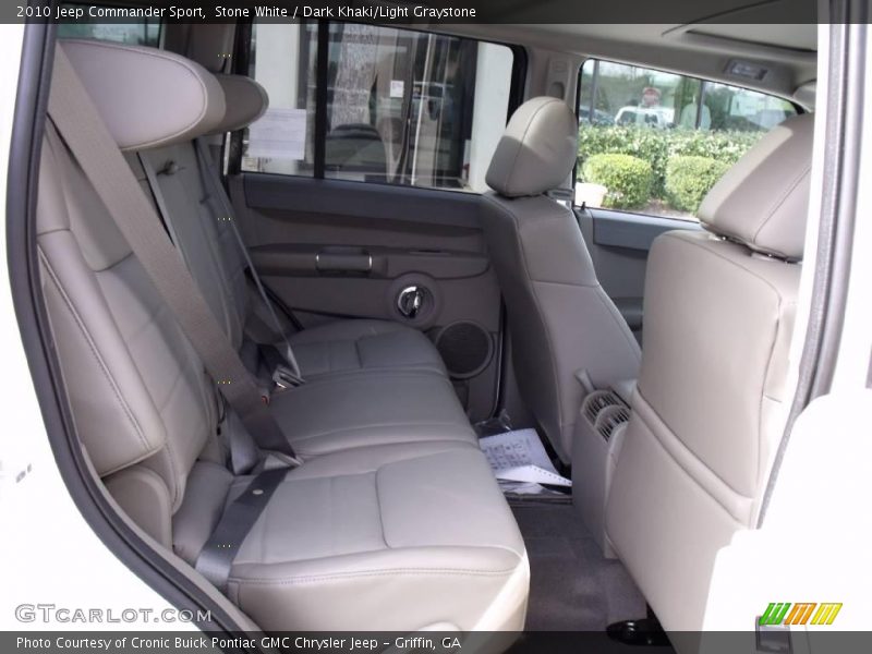 Stone White / Dark Khaki/Light Graystone 2010 Jeep Commander Sport