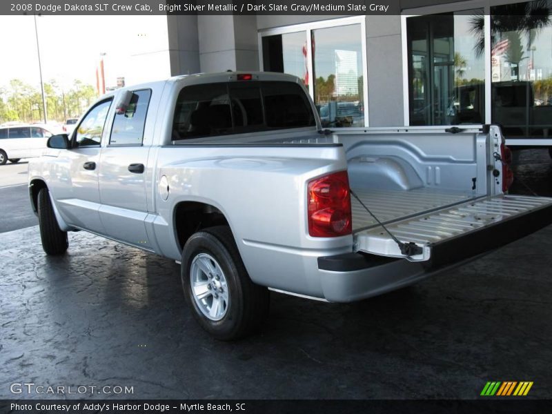 Bright Silver Metallic / Dark Slate Gray/Medium Slate Gray 2008 Dodge Dakota SLT Crew Cab