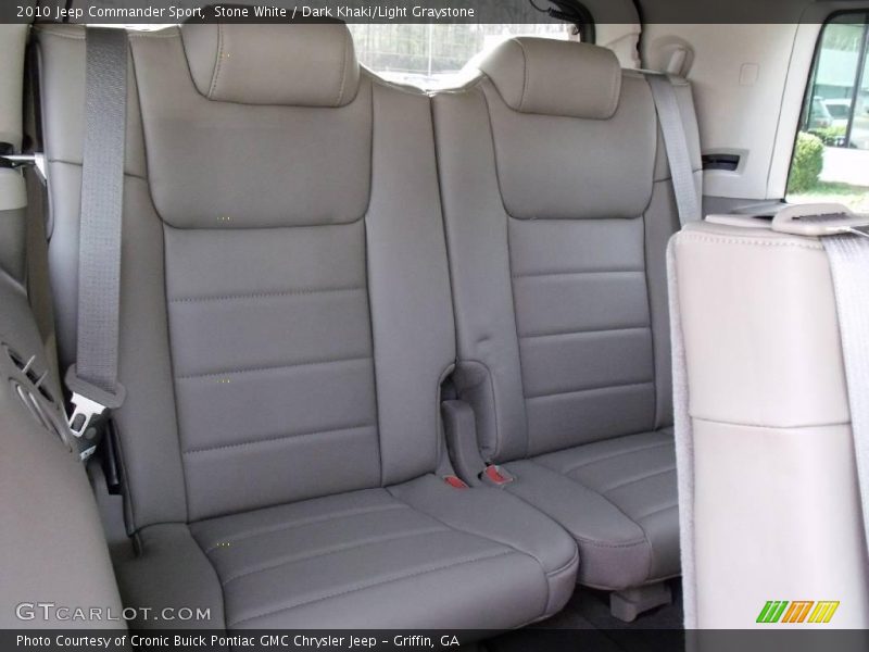 Stone White / Dark Khaki/Light Graystone 2010 Jeep Commander Sport