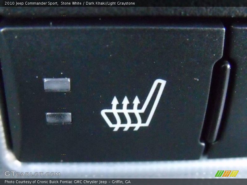 Stone White / Dark Khaki/Light Graystone 2010 Jeep Commander Sport