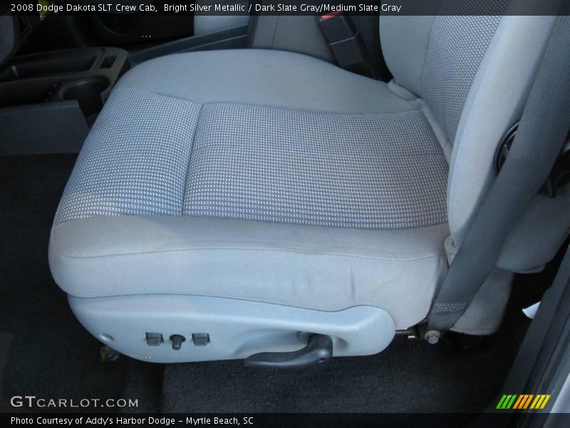 Bright Silver Metallic / Dark Slate Gray/Medium Slate Gray 2008 Dodge Dakota SLT Crew Cab