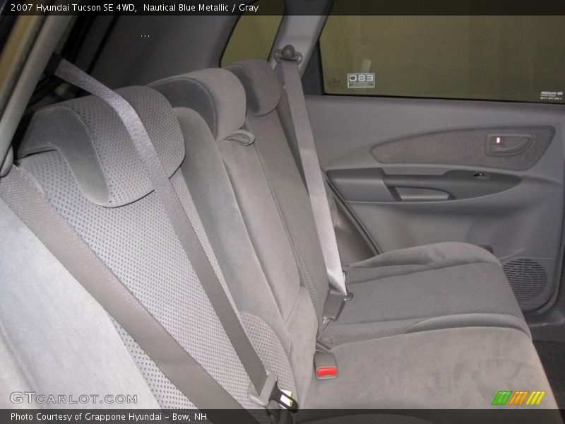 Nautical Blue Metallic / Gray 2007 Hyundai Tucson SE 4WD