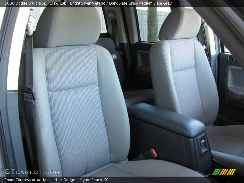 Bright Silver Metallic / Dark Slate Gray/Medium Slate Gray 2008 Dodge Dakota SLT Crew Cab