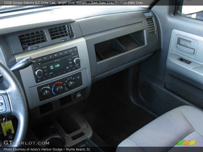 Bright Silver Metallic / Dark Slate Gray/Medium Slate Gray 2008 Dodge Dakota SLT Crew Cab