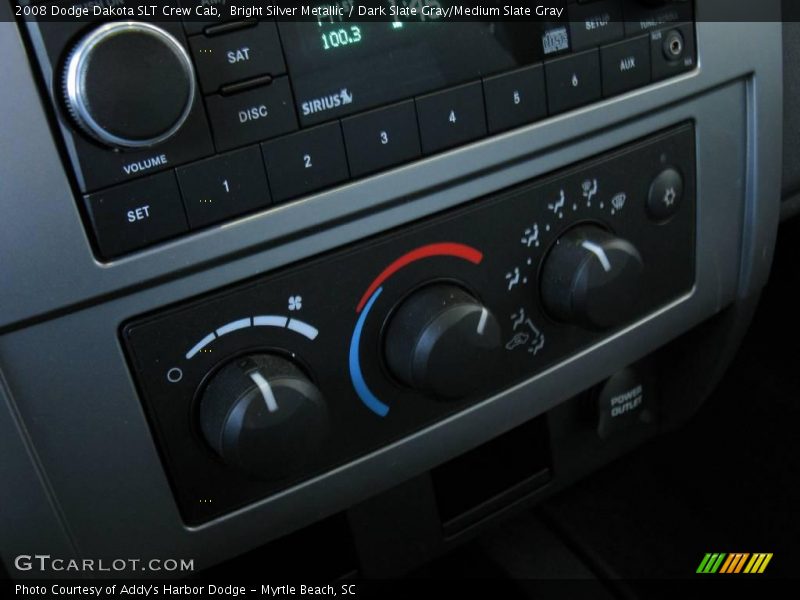 Bright Silver Metallic / Dark Slate Gray/Medium Slate Gray 2008 Dodge Dakota SLT Crew Cab