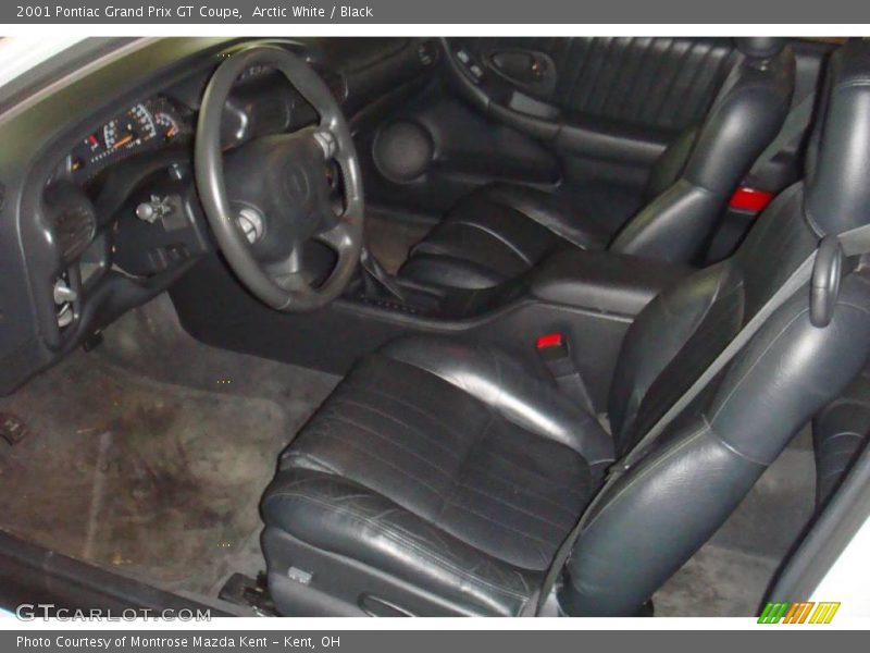 Arctic White / Black 2001 Pontiac Grand Prix GT Coupe