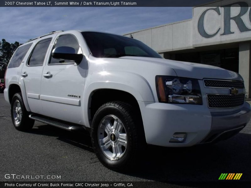 Summit White / Dark Titanium/Light Titanium 2007 Chevrolet Tahoe LT