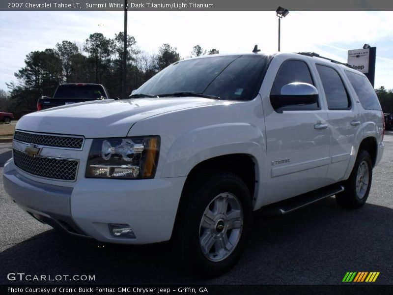 Summit White / Dark Titanium/Light Titanium 2007 Chevrolet Tahoe LT