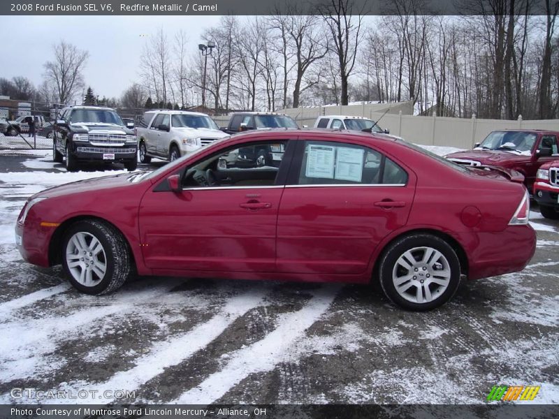 Redfire Metallic / Camel 2008 Ford Fusion SEL V6