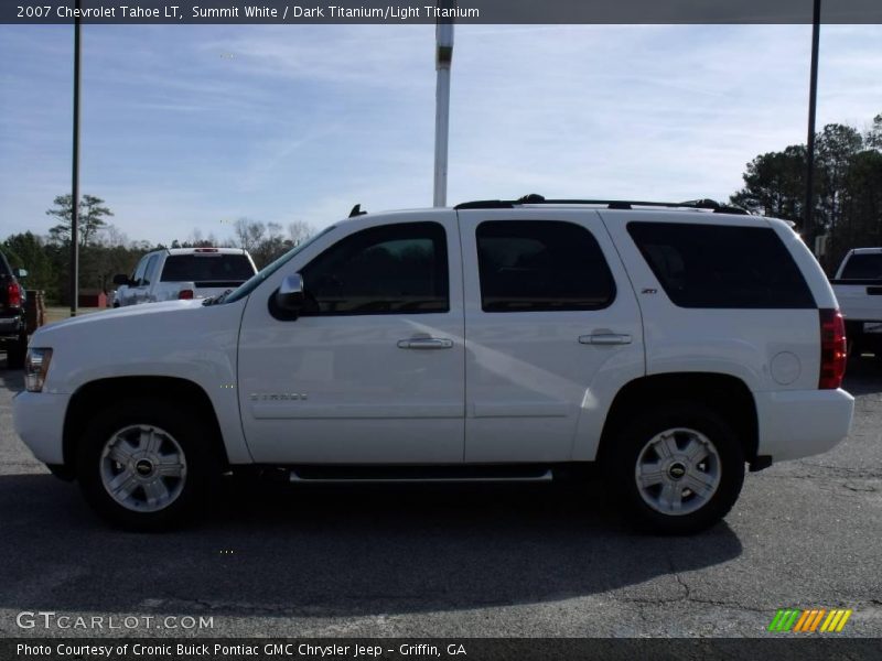 Summit White / Dark Titanium/Light Titanium 2007 Chevrolet Tahoe LT