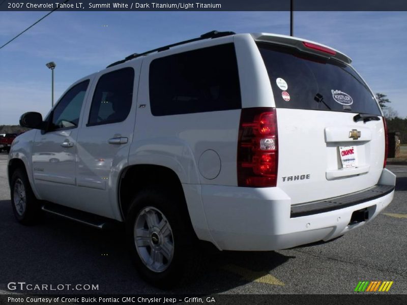 Summit White / Dark Titanium/Light Titanium 2007 Chevrolet Tahoe LT