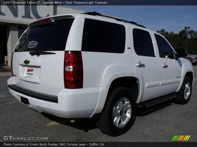 Summit White / Dark Titanium/Light Titanium 2007 Chevrolet Tahoe LT