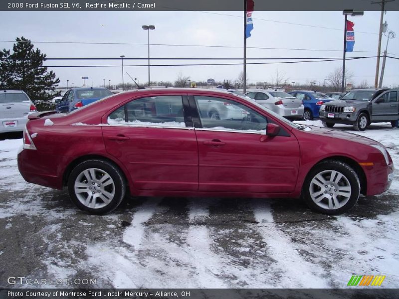 Redfire Metallic / Camel 2008 Ford Fusion SEL V6