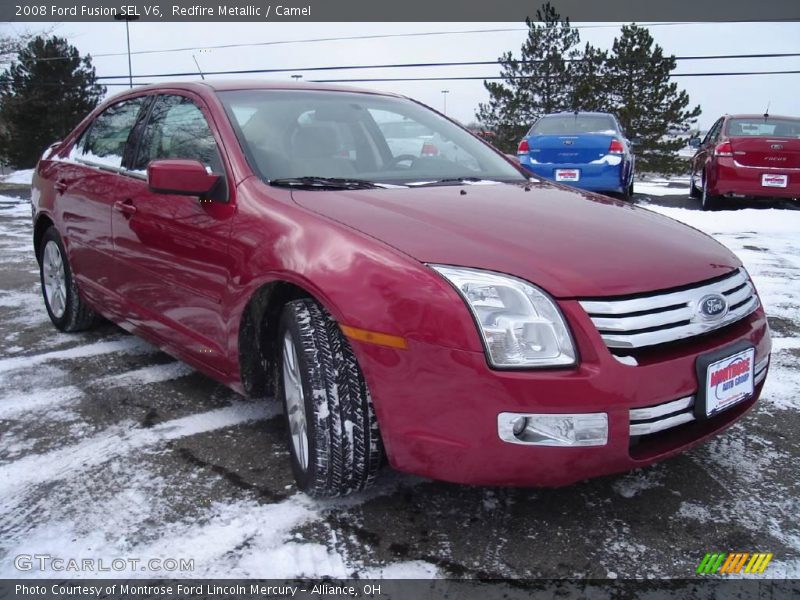 Redfire Metallic / Camel 2008 Ford Fusion SEL V6