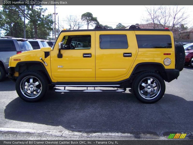 Yellow / Ebony Black 2005 Hummer H2 SUV