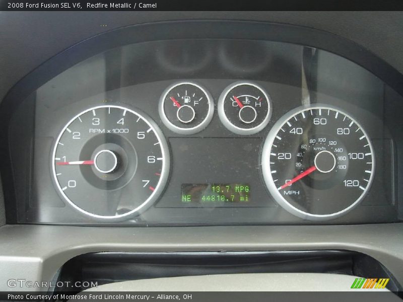 Redfire Metallic / Camel 2008 Ford Fusion SEL V6