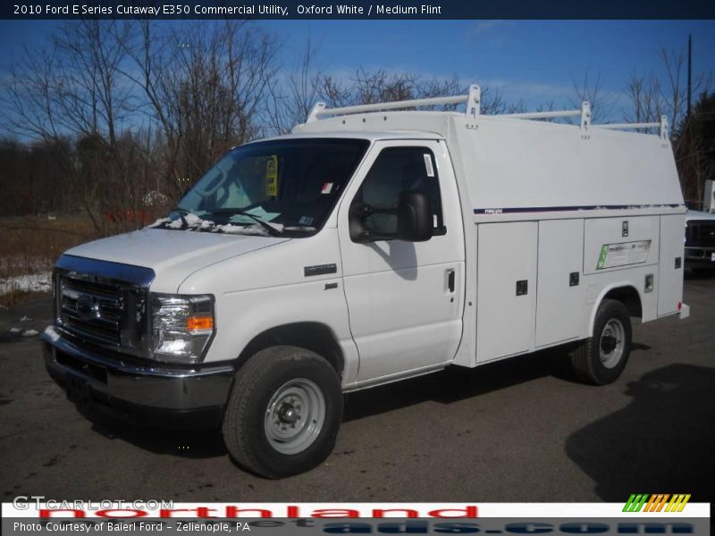 Oxford White / Medium Flint 2010 Ford E Series Cutaway E350 Commercial Utility