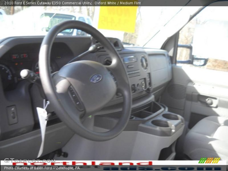 Oxford White / Medium Flint 2010 Ford E Series Cutaway E350 Commercial Utility