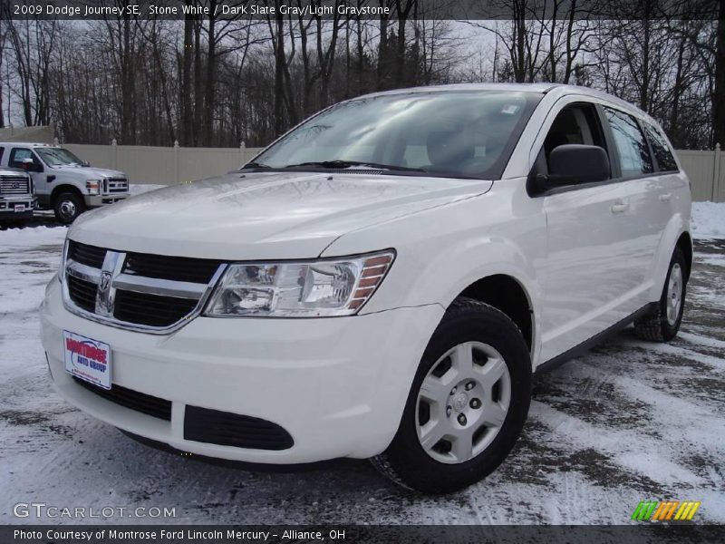Stone White / Dark Slate Gray/Light Graystone 2009 Dodge Journey SE