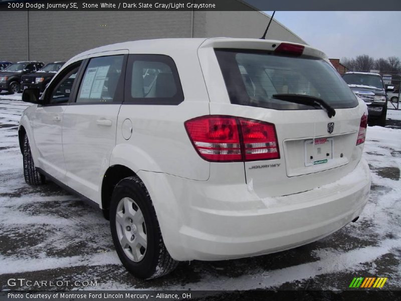 Stone White / Dark Slate Gray/Light Graystone 2009 Dodge Journey SE