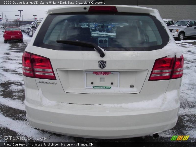 Stone White / Dark Slate Gray/Light Graystone 2009 Dodge Journey SE
