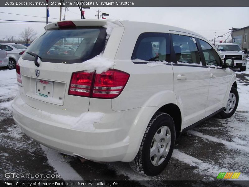 Stone White / Dark Slate Gray/Light Graystone 2009 Dodge Journey SE