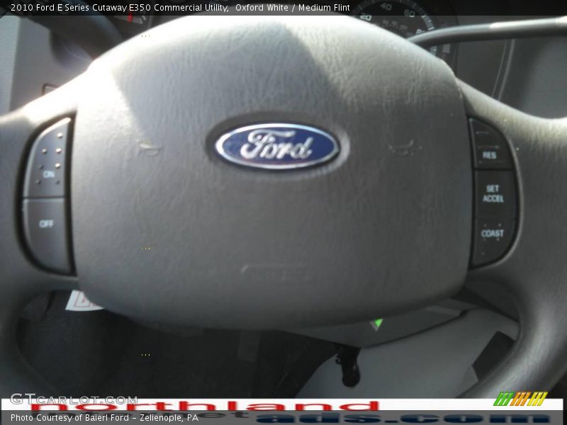 Oxford White / Medium Flint 2010 Ford E Series Cutaway E350 Commercial Utility