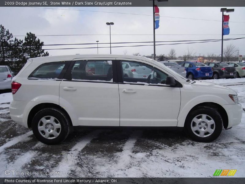 Stone White / Dark Slate Gray/Light Graystone 2009 Dodge Journey SE