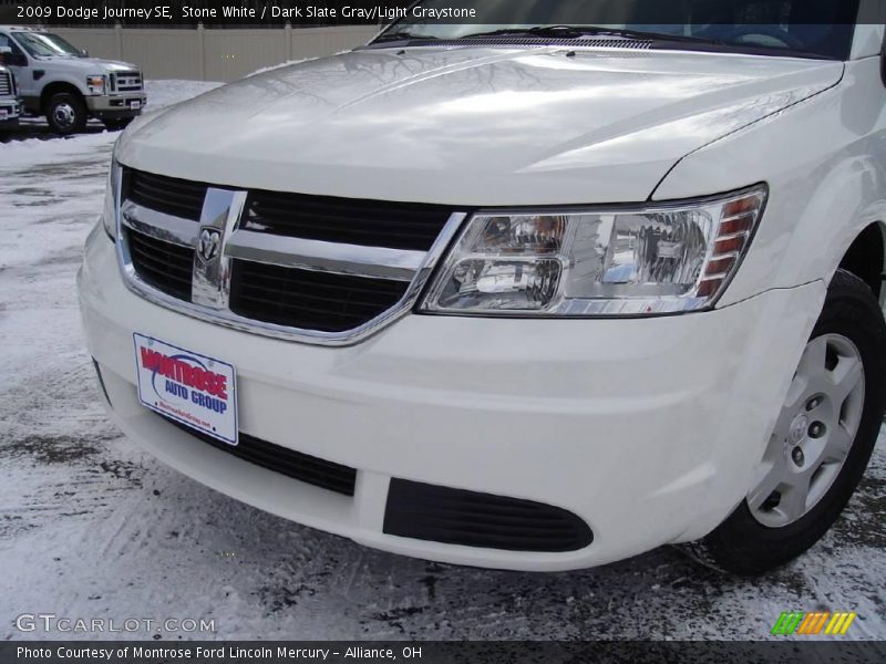 Stone White / Dark Slate Gray/Light Graystone 2009 Dodge Journey SE