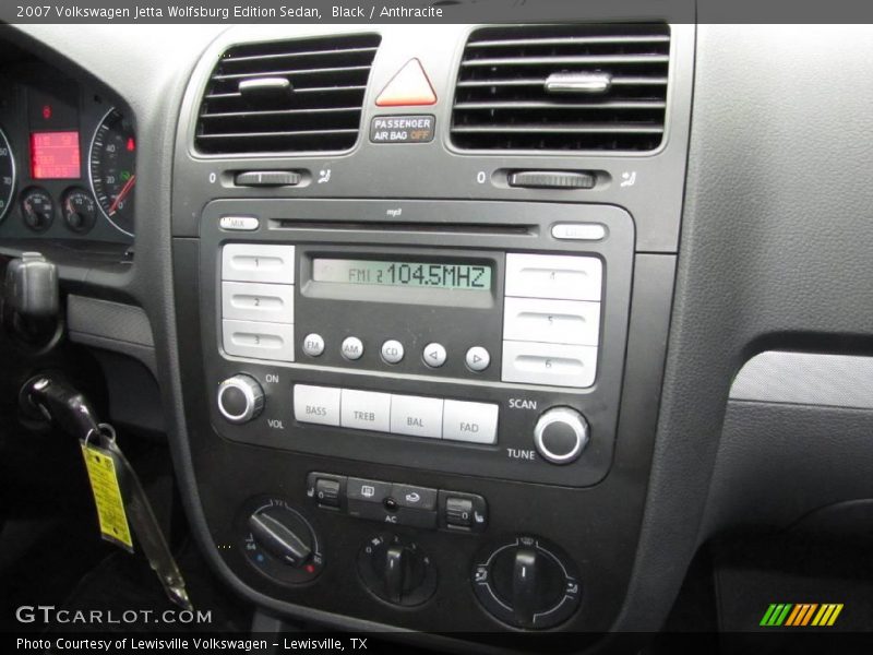 Black / Anthracite 2007 Volkswagen Jetta Wolfsburg Edition Sedan