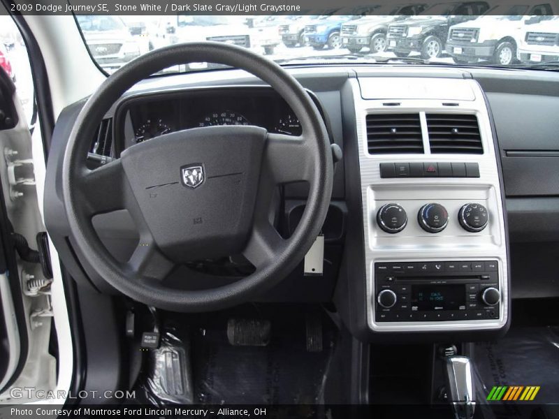 Stone White / Dark Slate Gray/Light Graystone 2009 Dodge Journey SE