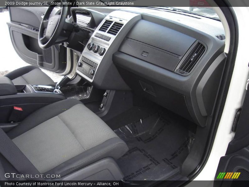Stone White / Dark Slate Gray/Light Graystone 2009 Dodge Journey SE