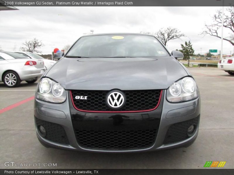 Platinum Gray Metallic / Interlagos Plaid Cloth 2008 Volkswagen GLI Sedan