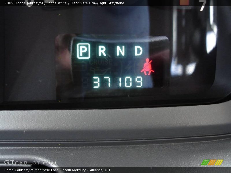 Stone White / Dark Slate Gray/Light Graystone 2009 Dodge Journey SE