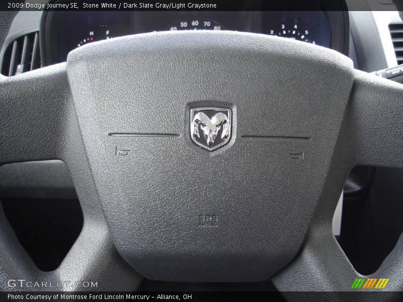 Stone White / Dark Slate Gray/Light Graystone 2009 Dodge Journey SE