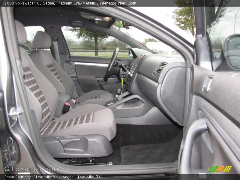 Platinum Gray Metallic / Interlagos Plaid Cloth 2008 Volkswagen GLI Sedan