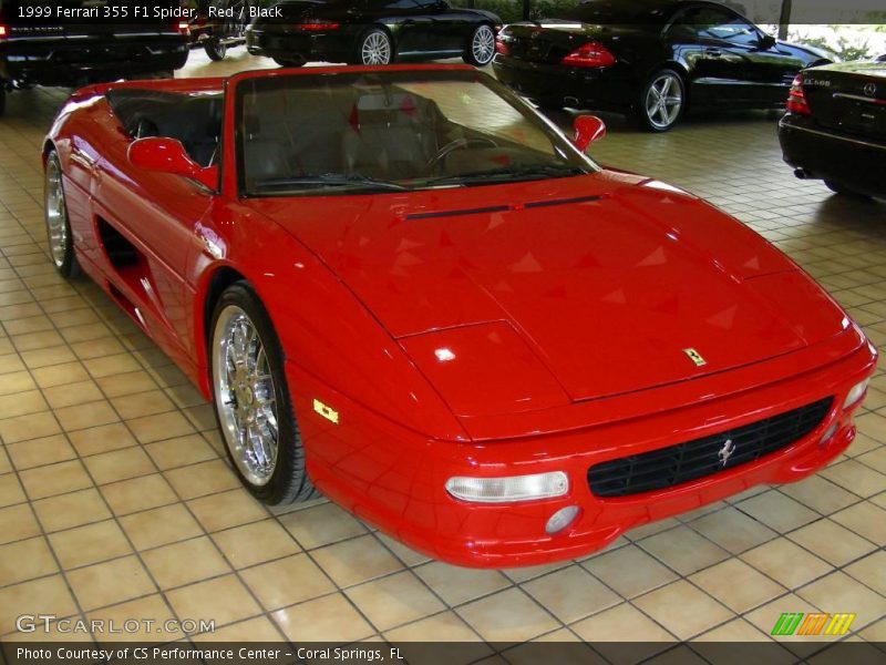 Red / Black 1999 Ferrari 355 F1 Spider