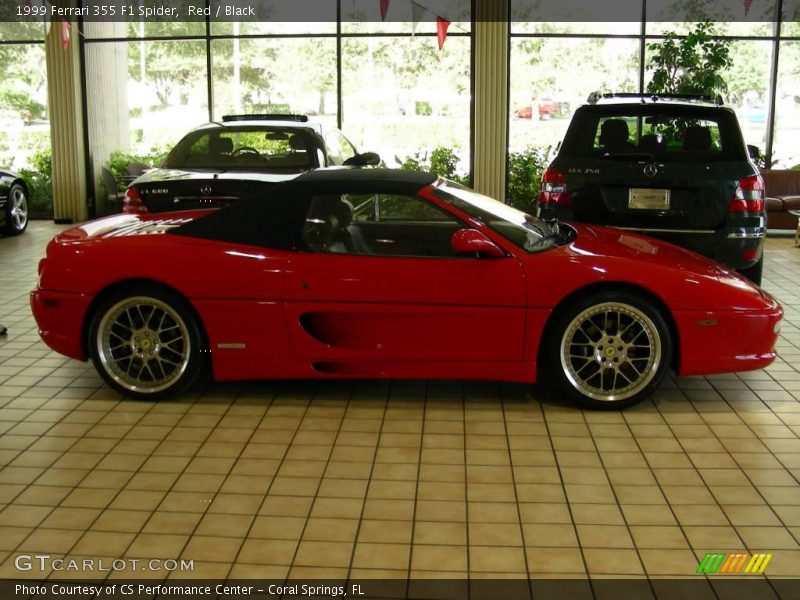 Red / Black 1999 Ferrari 355 F1 Spider